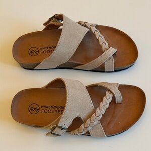 White Mountain Hazy Footbeds Sandals